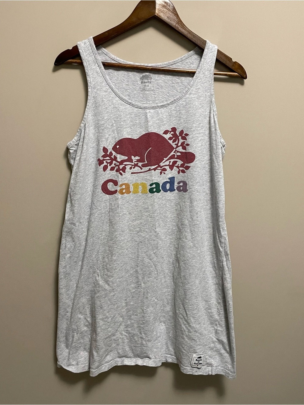 Roots Canada Pride Rainbow T-Shirt Dress Women’s Medium - Picture 1 of 9